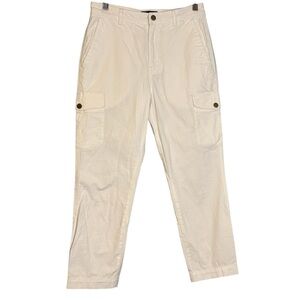 The‎ Script Women's White Straight Leg Cargo Trouser Size 28 Designer Classic